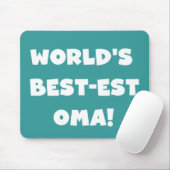 Die besten Geschenke der Welt aus Oma, Schwarz ode Mousepad (Mit Mouse)
