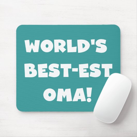 Die besten Geschenke der Welt aus Oma, Schwarz ode Mousepad (Mit Mouse)