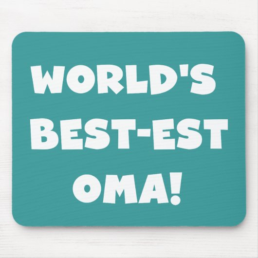 Die besten Geschenke der Welt aus Oma, Schwarz ode Mousepad (Vorne)