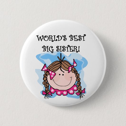 Die besten Geschenke und Geschenke der brünetten W Button (Vorderseite)