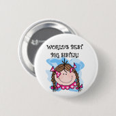 Die besten Geschenke und Geschenke der brünetten W Button (Vorne & Hinten)