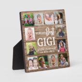 Die besten Gigi Grandkids 12 FotoCollage Fotoplatte (Vorderseite)