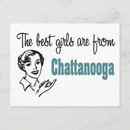 Die besten Girls sind von Chattanooga Postkarte (Vorderseite)