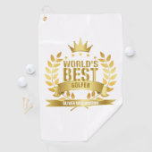 Die besten Golfer Gold 5 Sterne der Welt Golfhandtuch (Insitu)