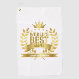 Die besten Golfer Gold 5 Sterne der Welt Golfhandtuch