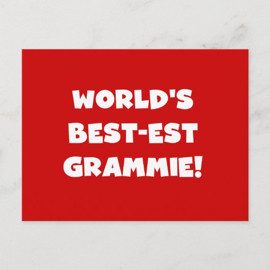 Die besten Grammy White T - Shirt und Geschenke de Postkarte (Vorderseite)