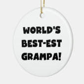 Die besten Grampa-T - Shirt der Black Text World g Keramik Ornament (Links)