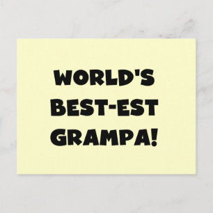 Die besten Grampa-T - Shirt der Black Text World g Postkarte