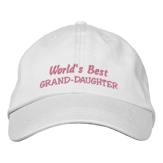 Die besten GRAND-DAUGHTER der Welt Bestickte Baseballkappe (Vorderseite)