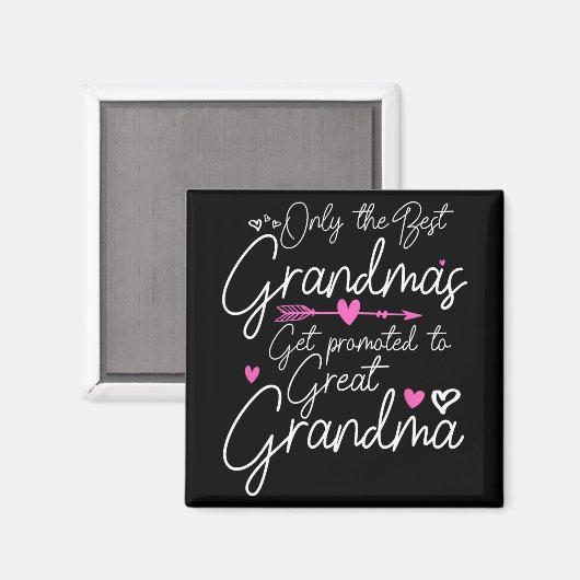 Die besten Grandmas werden für Großmutter beworben Magnet (Vorderseite/Rückseite)