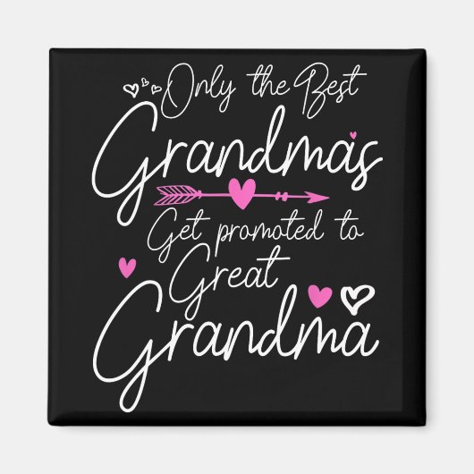 Die besten Grandmas werden für Großmutter beworben Magnet (Vorne)