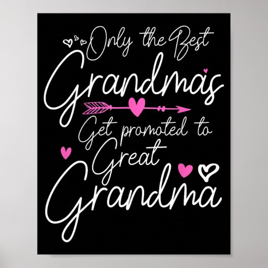 Die besten Grandmas werden für Großmutter beworben Poster (Vorne)