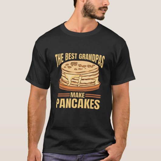 Die besten Grandpas machen Pancakes Pancake Maker  T-Shirt (Vorderseite)