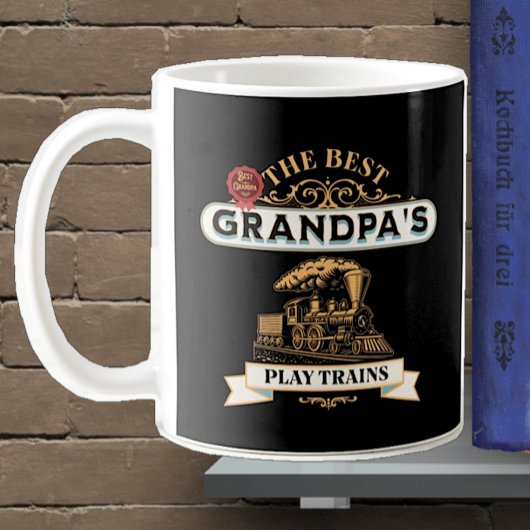 Die besten Grandpas-Play-Züge Dampflok-Motor-Fleec Kaffeetasse