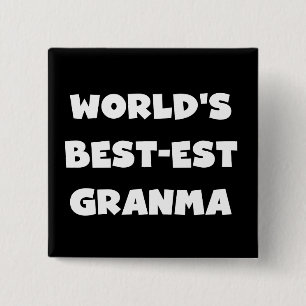 Die besten Granma Schwarz und Weiß der Welt Button