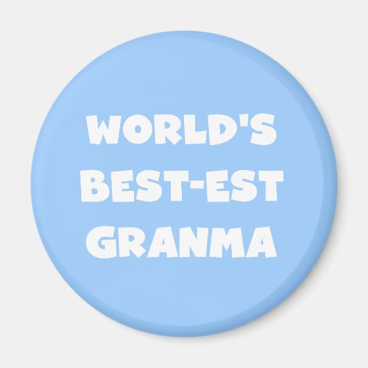 Die besten Granma Schwarz und Weiß der Welt Magnet (Vorne)