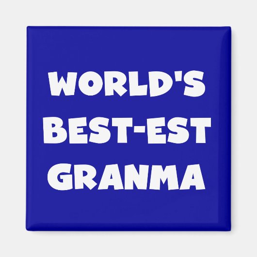 Die besten Granma Schwarz und Weiß der Welt Magnet (Vorne)