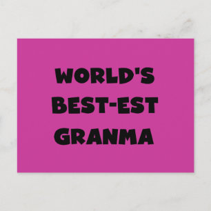Die besten Granma Schwarz und Weiß der Welt Postkarte