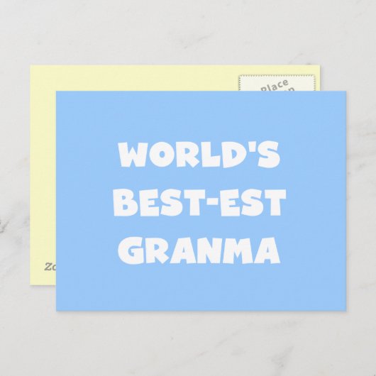 Die besten Granma Schwarz und Weiß der Welt Postkarte (Vorne/Hinten)