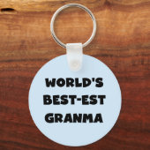 Die besten Granma Schwarz und Weiß der Welt Schlüsselanhänger (Vorderseite)