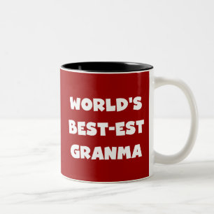 Die besten Granma Schwarz und Weiß der Welt Zweifarbige Tasse