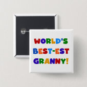 Die besten Granny-Bright-Farben der Welt Button (Vorne & Hinten)