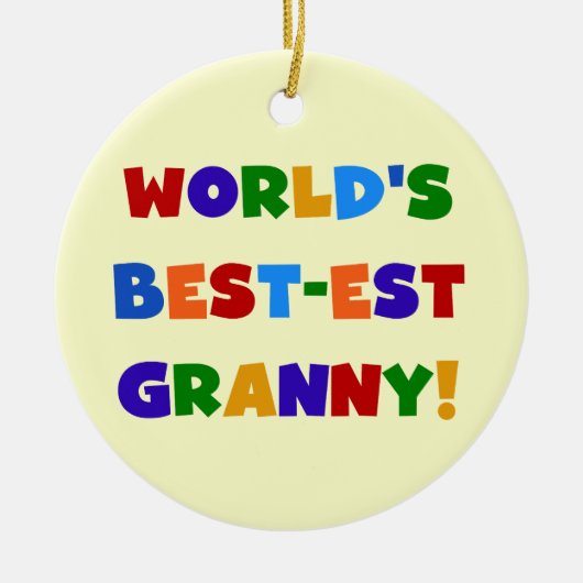 Die besten Granny-Bright-Farben der Welt Keramikornament (Vorne)