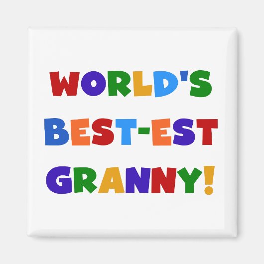 Die besten Granny-Bright-Farben der Welt Magnet (Vorne)