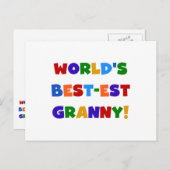 Die besten Granny-Bright-Farben der Welt Postkarte (Vorne/Hinten)