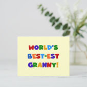 Die besten Granny-Bright-Farben der Welt Postkarte (Stehend Vorderseite)