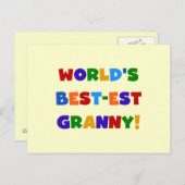 Die besten Granny-Bright-Farben der Welt Postkarte (Vorne/Hinten)