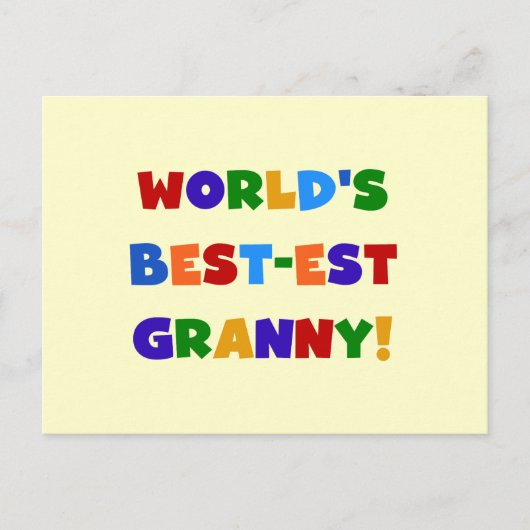 Die besten Granny-Bright-Farben der Welt Postkarte (Vorderseite)