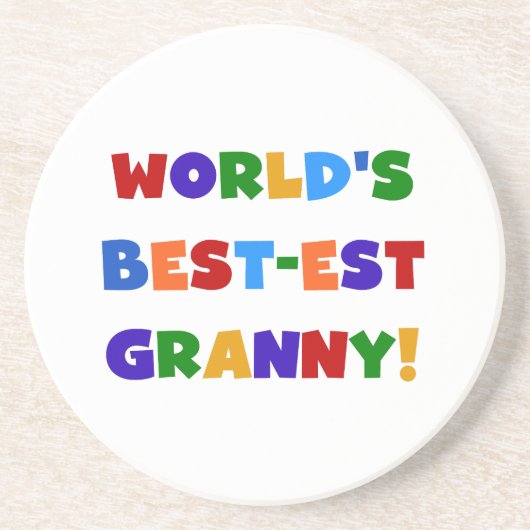 Die besten Granny-Bright-Farben der Welt Untersetzer (Vorne)
