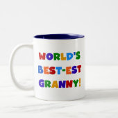 Die besten Granny-Bright-Farben der Welt Zweifarbige Tasse (Links)