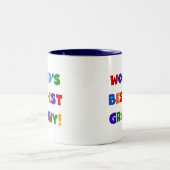 Die besten Granny-Bright-Farben der Welt Zweifarbige Tasse (Mittel)