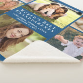 Die besten Großeltern der Welt 8 Foto Collage Blue Sherpadecke (3/4)