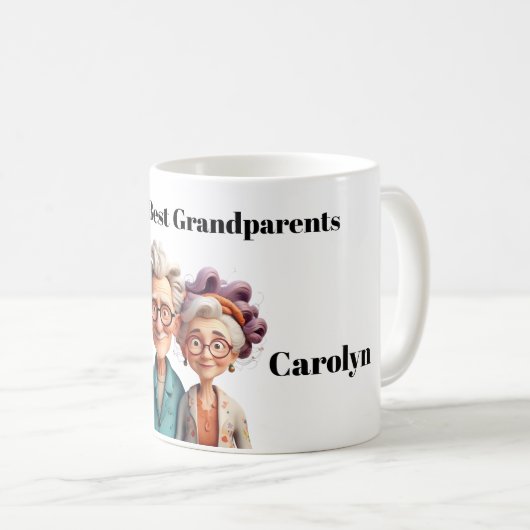 Die besten Großeltern der Welt - Cartoonish & lust Kaffeetasse (VorderseiteRechts)