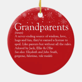 Die besten Großeltern der Welt definieren Weihnach Keramik Ornament