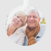 Die besten Großeltern der Welt - Definition-Foto Ornament (Vorderseite)