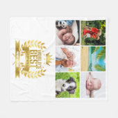 Die besten Großeltern der Welt - FotoCollage Fleecedecke (Vorderseite (Horizontal))