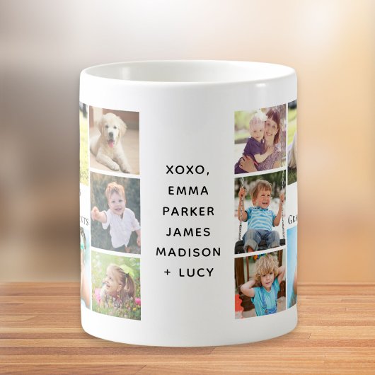Die besten Großeltern der Welt - FotoCollage Kaffeetasse