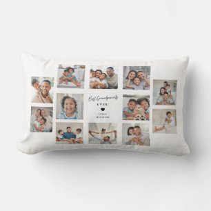 Die besten Großeltern ever 12 Familienfoto-Collage Lendenkissen