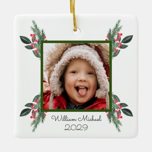 Die besten Großeltern Weihnachten Keramikornament (Vorderseite)