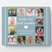 Die besten Großkinder der Welt 12 Foto Blue Fotoplatte (Vorderseite)