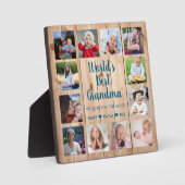 Die besten Großkinder der Welt 12 FotoCollage Fotoplatte (Vorderseite)