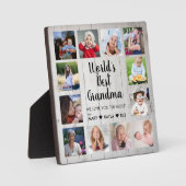 Die besten Großkinder der Welt 12 FotoCollage Fotoplatte (Vorderseite)