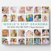 Die besten Großkinder der Welt 24 FotoCollage Fotoplatte (Vorderseite)