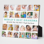 Die besten Großkinder der Welt 24 FotoCollage Fotoplatte (Seite)