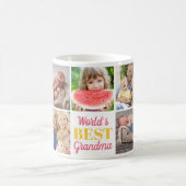 Die besten Großkinder der Welt 9 FotoCollage Kaffeetasse (Mittel)