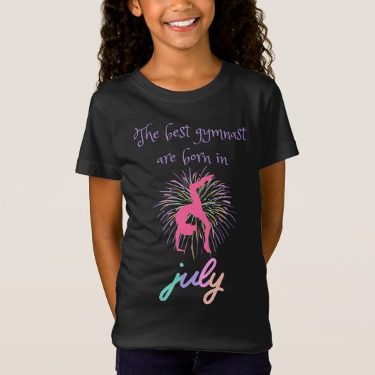 Die besten Gymnastikspieler sind im Juli T - Shirt (Vorderseite)